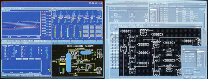 Screen images of CENTUM CS picture