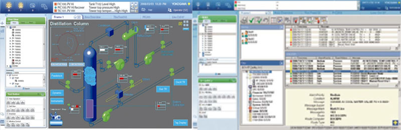 Screen images of CENTUM VP R4 picture